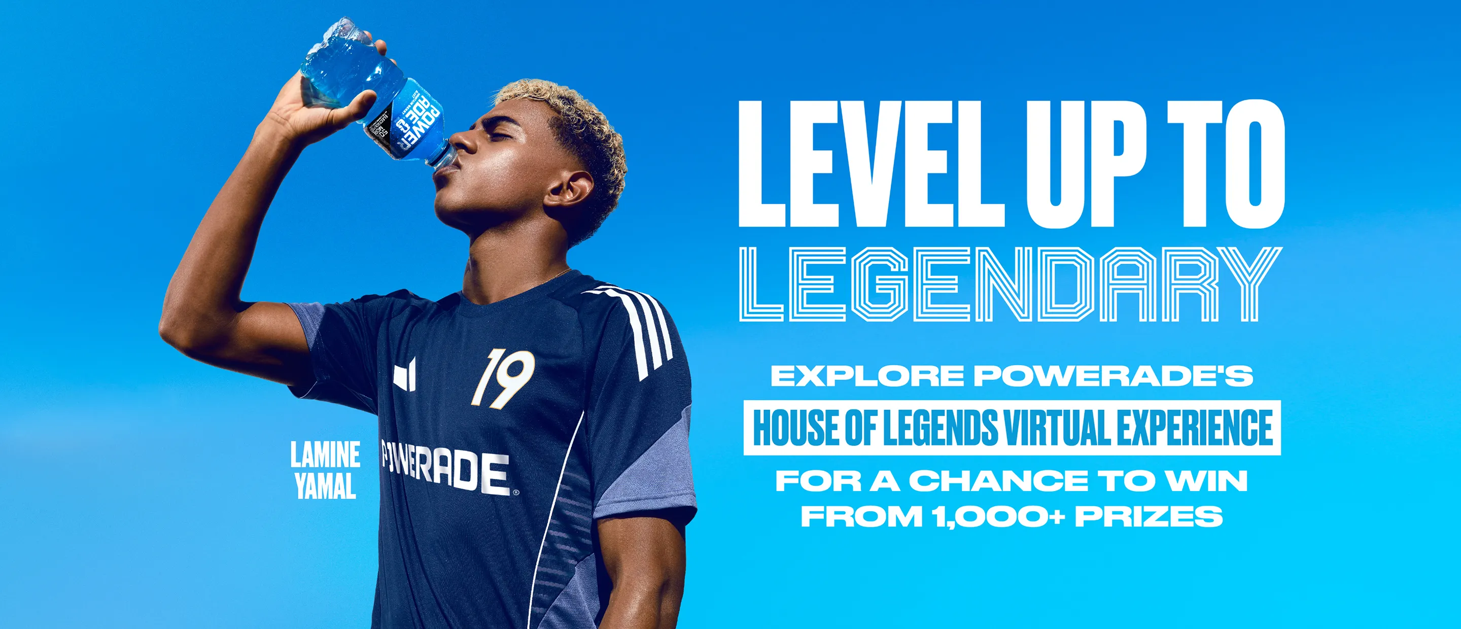level up to legendary explore powerade's house of legends virtual experience for a chance to win from 1,000+ prizes